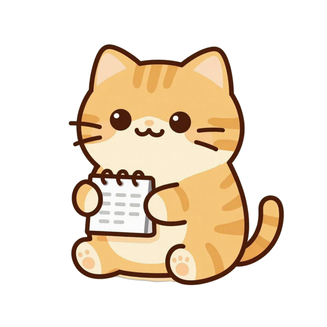 냐냐캘린더 마스코트 고양이